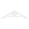 Ekena Millwork Pitch Cornelia Architectural Grade PVC Gable Pediment, 48"W x 14"H x 1"P (7/12) GPP048X014X100CRN - alternate 2